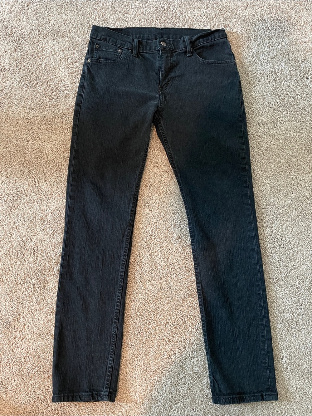 Levi's - Men’s 511 Slim Straight Black Jeans, 33x32